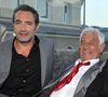 Exclusif - Jean Dujardin et Jean Paul Belmondo participent à la soirée de Gala caritative au profit de l'association "Des Cantines Scolaires pour les Enfants du Sahel" à Cannes au Five Seas Hotel, le 31 mai 2014.
Bruno Bebert / Bestimage