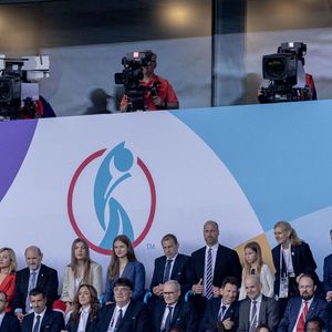 Le prince William, la princesse Charlotte de Galles, la princesse Leonor et l'infante Sofia d'Espagne dans les tribunes de la finale de l'UEFA Women's Euro 2025 "Angleterre - Espagne (1-1, 3-1 tab)" à Bâle. SPP / PsnewZ / Bestimage