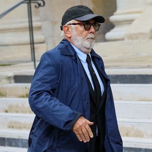 Gérard Jugnot - Obsèques de Michel Blanc en l'église Saint-Eustache à Paris, le 10 octobre 2024. 
© Moreau / Jacovides / Bestimage