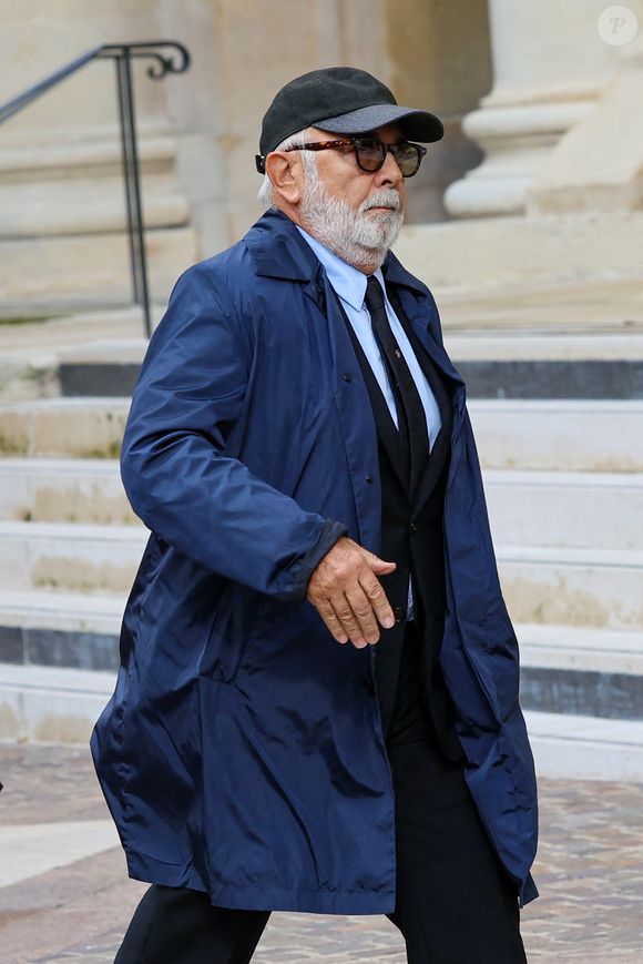 Gérard Jugnot - Obsèques de Michel Blanc en l'église Saint-Eustache à Paris, le 10 octobre 2024. 
© Moreau / Jacovides / Bestimage