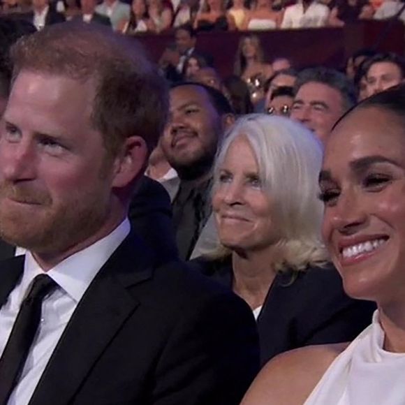 Le prince Harry, duc de Sussex et Meghan Markle, duchesse de Sussex, lors de la cérémonie des "ESPY Awards 2024" à Los Angeles, le 11 juillet 2024. Backgrid UK/ Bestimage