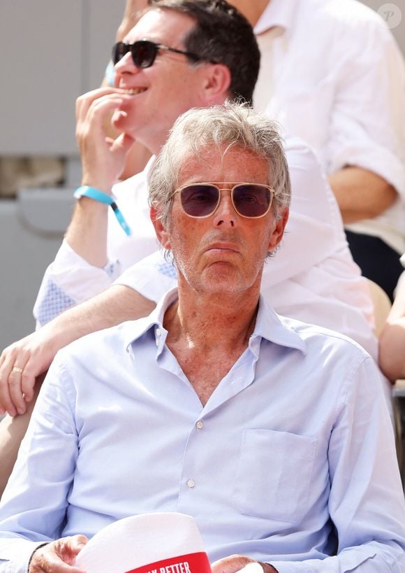Dominique Desseigne dans les tribunes lors des Internationaux de France de Tennis de Roland Garros 2023. Paris, le 10 juin 2023. © Jacovides-Moreau / Bestimage