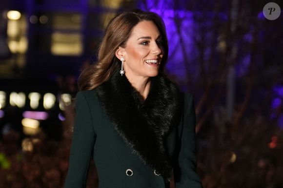 Londres, ROYAUME-UNI Catherine, princesse de Galles, arrive à l'abbaye de Westminster avant son service de chants "Together At Christmas". Photo par Backgrid UK/ Bestimage