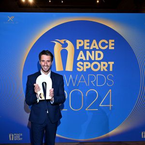 Tony Estanguet, honoré comme Personnalité de l'année, durant la soirée des Peace and Sport Awards dans le cadre du 14eme Forum International Peace and Sport au Musée Océanographique de Monaco, le 3 décembre 2024. © Bruno Bebert/Bestimage