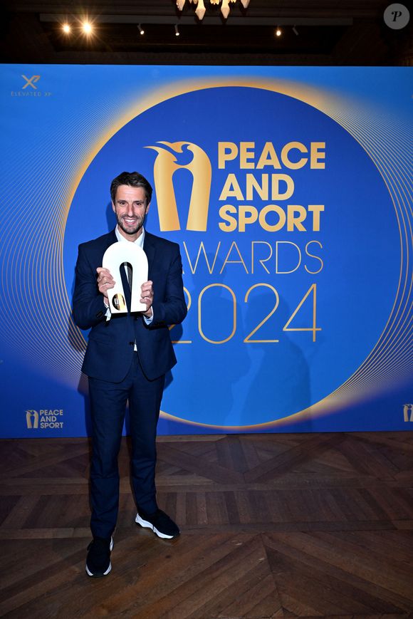 Tony Estanguet, honoré comme Personnalité de l'année, durant la soirée des Peace and Sport Awards dans le cadre du 14eme Forum International Peace and Sport au Musée Océanographique de Monaco, le 3 décembre 2024. © Bruno Bebert/Bestimage