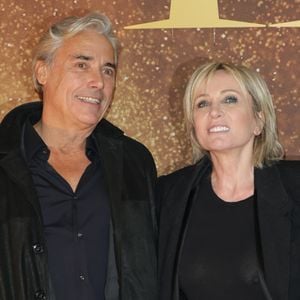 Patricia Kaas et son compagnon Laurent - Avant-première du film "Gladiator 2" au cinéma Pathé Palace à Paris le 10 novembre 2024. © Coadic Guirec / Bestimage