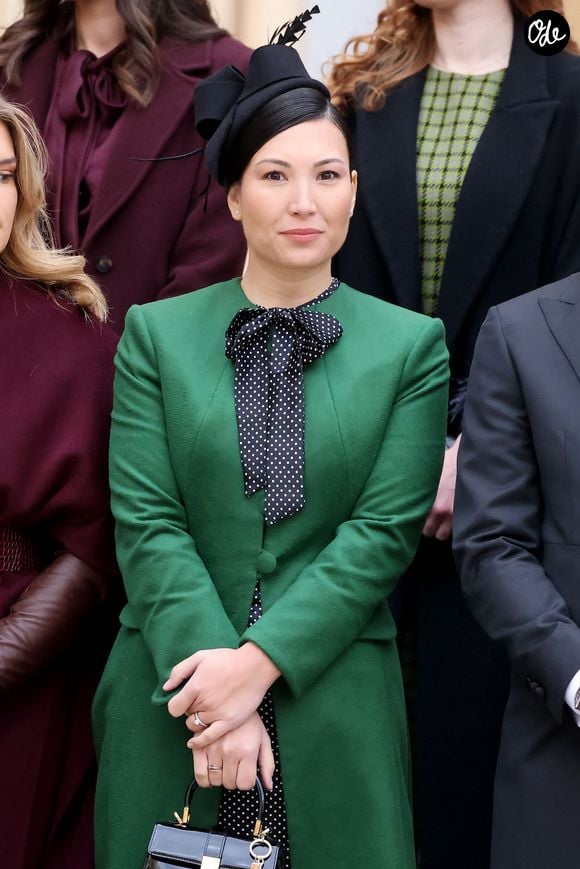 Marie Ducruet (Chevallier) - La famille princière monégasque dans la cour d'honneur du palais lors de la la fête nationale à Monaco le 19 novembre 2025. © Dominique Jacovides - Bruno Bebert / Bestimage
