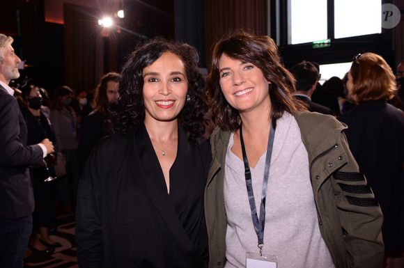 Aïda Touihri et Estelle Denis - Soirée Orange objectif 2024 au restaurant du café de l'homme à Paris le 23 septembre 2021. © Rachid Bellak/Bestimage