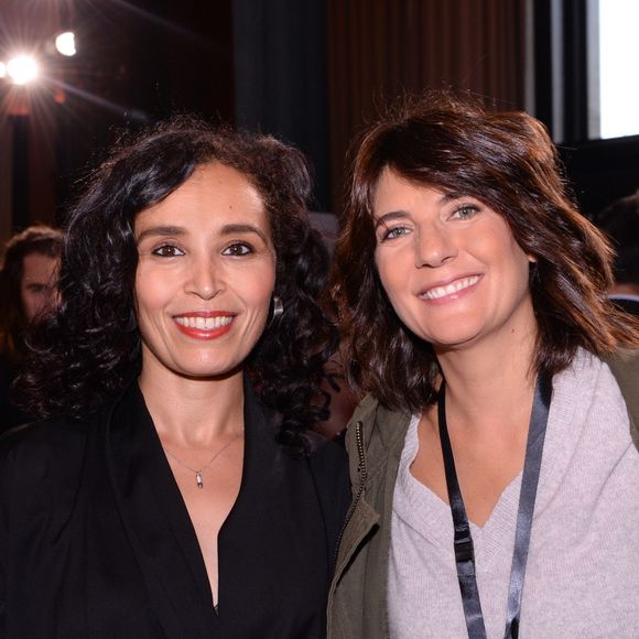 Aïda Touihri et Estelle Denis - Soirée Orange objectif 2024 au restaurant du café de l'homme à Paris le 23 septembre 2021. © Rachid Bellak/Bestimage