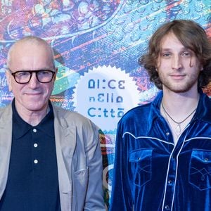 L'acteur Daniel Day-Lewis et le réalisateur Ronan Day-Lewis assistent au tapis rouge du film "Anemone" lors de la 20ème édition du Festival du Film de Rome (Photo by Matteo Nardone / Pacific Press)