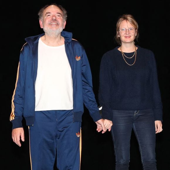 Exclusif - Jean-Pierre Darroussin et la metteur en scène Anna Novion saluent le public - Générale de la Pièce "Rimbaud en Feu" au théatre Antoine à Paris le 13 janvier 2022. © Bertrand Rindoff Petroff / Bestimage
