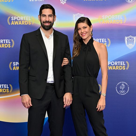 Nikola Karabatic et sa femme Géraldine Pillet au photocall de la soirée des Sportel Awards 2024 au Grimaldi Forum à Monaco, le 28 octobre 2024. 

© Bruno Bebert/Bestimage