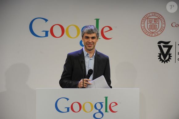 L'histoire de Google a démarré au sein de l'Université de Stanford, où Larry Page et Sergey Brin ont développé le moteur de recherche. 

Archive - Conférence de presse de Larry Page et S. Brin au quartier général de Google à New York, le 21 mai 2012.  Le 3 décembre 2019