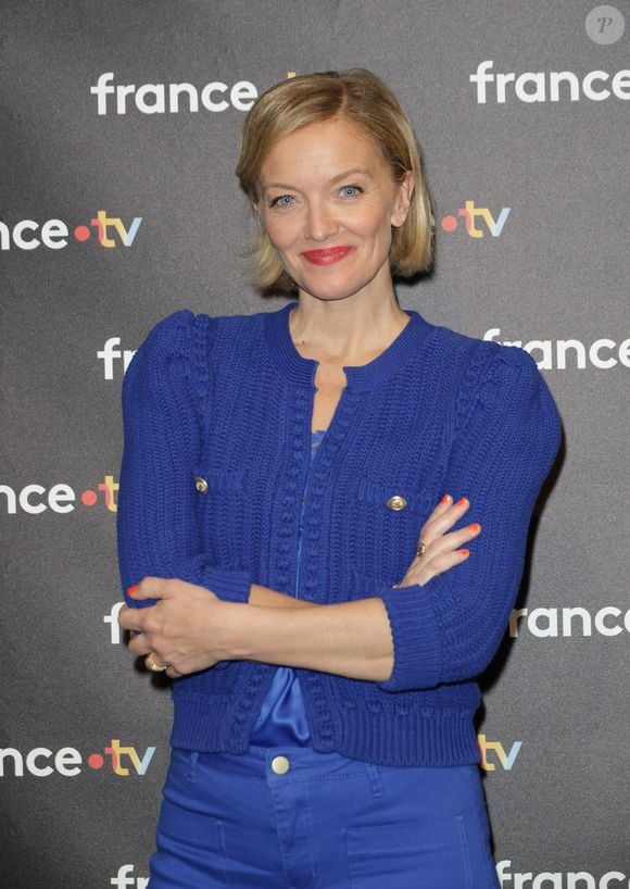 Maya Lauqué - Photocall à l'occasion des 40 ans de l'émission "Télématin" au siège de France Télévisions à Paris le 6 février 2025. © Coadic Guirec/Bestimage