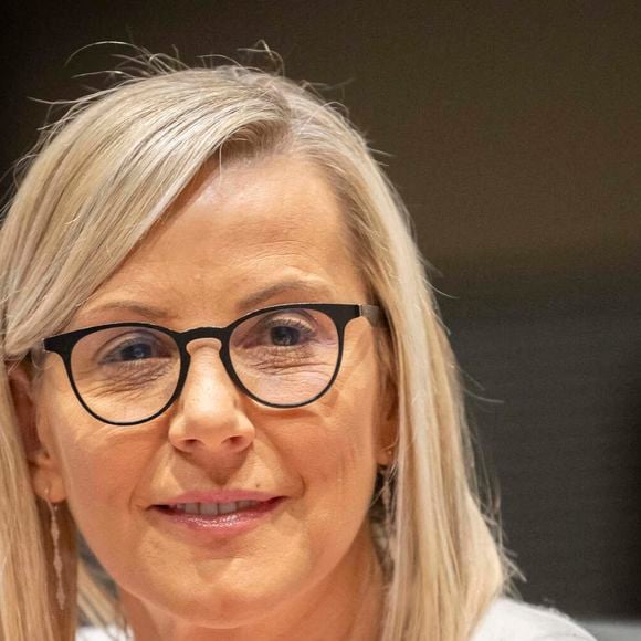 CNews La journaliste Laurence Ferrari devant la commission d'enquête parlementaire sur les procédures d'attribution des autorisations des services nationaux de télévision à l'Assemblée nationale à Paris, le 29 février 2024. Photo by Eliot Blondet / ABACAPRESS.COM