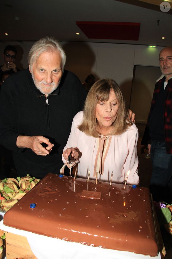 Exclusif - Jean-Jacques Debout - Chantal Goya fête son anniversaire (80 ans) après son dernier concert au Palais des Congrès à Paris le 9 octobre 2022.

© Baldini / Bestimage