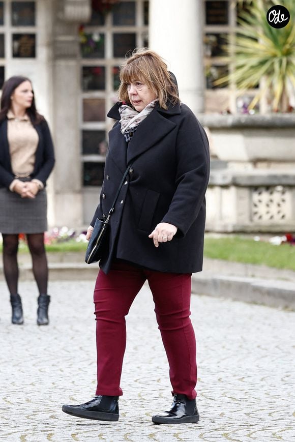 Michèle Bernier - Obsèques d’Isabelle Mergault à la Coupole du Père-Lachaise à Paris le 30 mars 2026. © Cyril Moreau - Dominique Jacovides / Bestimage
