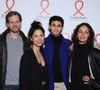 Gaela le Devehat, Constantin Balsan, Randiane Naly, Lucas Ivoula, Marie Fevre et Mateo Paitel de la série 'Un si grand soleil' - Photocall de la soirée de lancement du "Sidaction" au théâtre Edouard VII à Paris le 4 mars 2024. © Denis Guignebourg/Bestimage