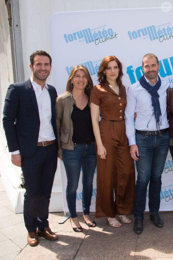Marc Hay , Elodie Callac , Sébastien Léas  , -  16 ème Forum International de la météo et du climat sur le parvis de l'Hôtel de ville de Paris le 25 Mai 2019 © Alexandre Fay / PixPlanete / Bestimage