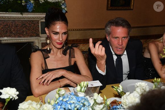 Emmanuel-Philibert de Savoie et Adriana Abascal au dîner de gala. Rome, Palazzo Ruspoli Dîner de gala pour le concert d'Omar Harfouch au Parlement italien. Italie, Rome le 29 avril 2025. Photo par IPA/ABACAPRESS.COM