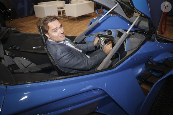 Laurent Tapie (re-fondateur et Pdg de Delage automobile) a fait revivre la marque Delage, au Mondial de l'Auto 2024, à Paris, France, le 14 octobre 2024. © Jack Tribeca / Bestimage