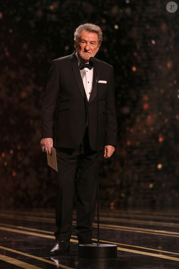 Eddy Mitchell lors de la 43e cérémonie annuelle des César du cinéma qui s'est tenue à la salle Pleyel à Paris, en France, le 2 mars 2018. Photo by Berzane-Marechal-Wyters/ABACAPRESS.COM