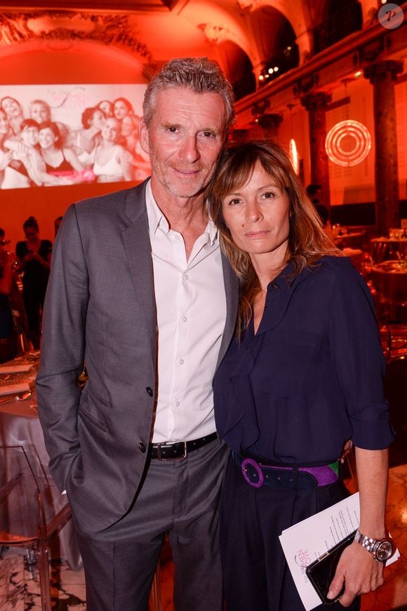 Hortense Brogniart est devenue taxidermiste. Exclusif - Denis Brogniart et sa femme Hortense Brogniart - Dîner de la Fondation ARC au Pavillon Cambon-Capucines à Paris, le 7 octobre 2019. © Rachid Bellak / Bestimage