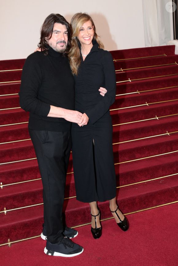 Stéphane Rolland et Ophélie Meunier - Célébrités au Défilé de Mode Stéphane Rolland, Collection Haute Couture Printemps / Été 2025, dans le cadre de la Fashion Week de Paris, France, le 27 Janvier 2025. 

© Bertrand Rindoff / Bestimage