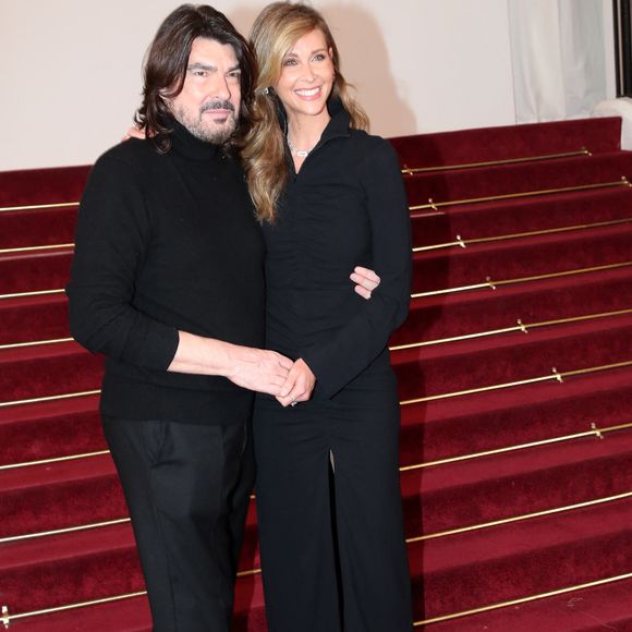 Stéphane Rolland et Ophélie Meunier - Célébrités au Défilé de Mode Stéphane Rolland, Collection Haute Couture Printemps / Été 2025, dans le cadre de la Fashion Week de Paris, France, le 27 Janvier 2025. 

© Bertrand Rindoff / Bestimage