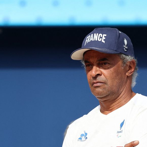 Yannick Noah, coach de l'équipe de France paralympique de tennis fauteuil lors de la rencontre de tennis fauteuil entre S.Houdet et M.delaPuente en quart de finale des jeux paralympiques Paris 2024 le 4 septembre 2024. © Dominique Jacovides / Bestimage