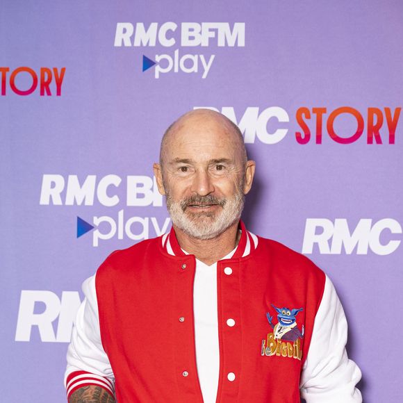 Vincent Lagaf' lors de la conférence de presse de rentrée des chaînes du groupe RMC-BFM à Paris. © Pierre Perusseau / Bestimage