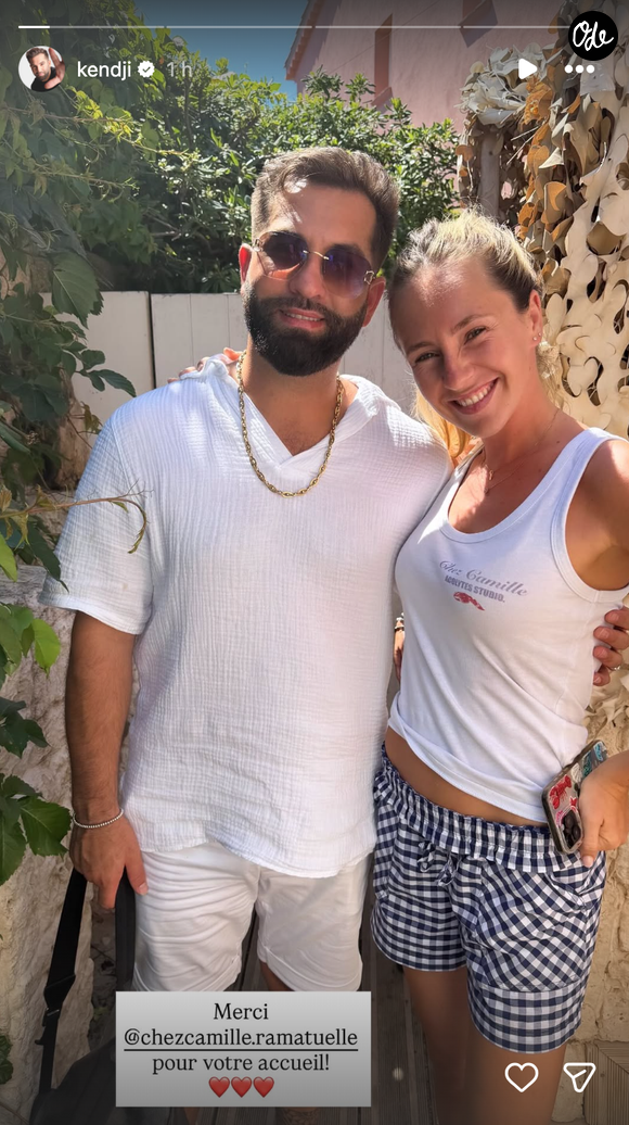 Capture d'écran de la story Instagram de Kendji Girac ce vendredi 3 juillet 2026