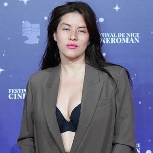 Mylène Jampanoi - Personnalités lors du photocall de la 3e soirée de la 5e édition du festival CinéRoman au cinéma Pathé Gare du Sud à Nice. Le 4 octobre 2023
© Norbert Scanella / Panoramic / Bestimage