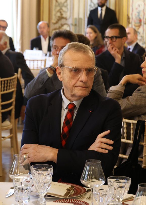 Exclusif - Jean-Charles de Castelbajac lors de la nomination de Stéphane Bern comme Pape du Patrimoine lors de la Saint Clément au restaurant Alain Ducasse Baccarat, à Paris, France, le 20 novembre 2025. © Denis Guignebourg/Bestimage