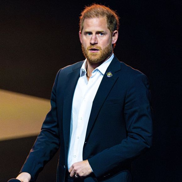 Le prince Harry, duc de Sussex, participe à la cérémonie de clôture des Jeux Invictus de Vancouver Whistler, le 16 février 2025. © Backgrid USA / Bestimage