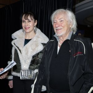 Hugues Aufray avec sa femme Muriel Mégevand - Avant-première du film "Un parfait inconnu" au Grand Rex à Paris le 15 janvier 2025. © Coadic Guirec/Bestimage