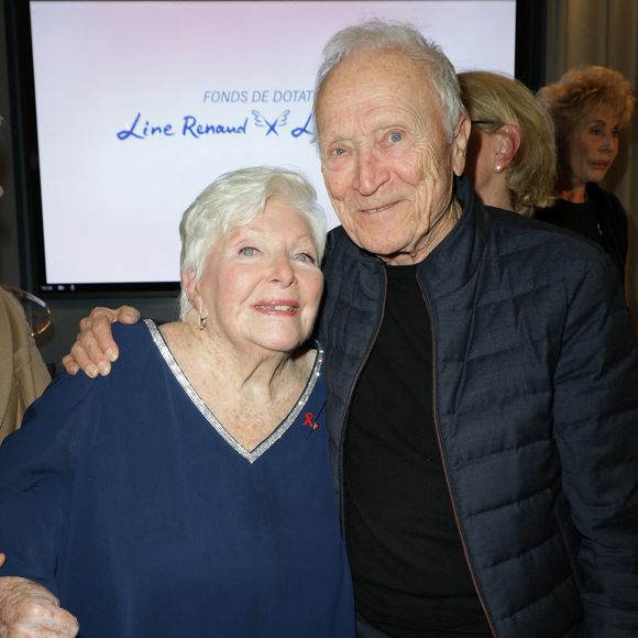 Exclusif -  Line Renaud, Jérôme Seydoux - 6ème remise du prix "Fonds de dotation Line Renaud-Loulou Gasté" pour la recherche médicale à la Maison de la Recherche à Paris le 25 novembre 2024.