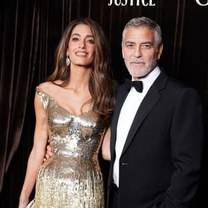 George et Amal Clooney assistent à la cérémonie des Albie Awards, au Musée d'histoire naturelle de Londres vendredi 9 octobre 2026 Crédit photo : Ian West/PA Wire.