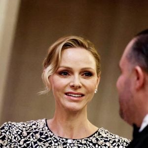 La princesse Charlène de Monaco lors de la soirée de gala Provale Solidarité à l'hôtel Four Seasons Hôtel, George V à Paris le 13 mars 2026. © Dominique Jacovides / Bestimage