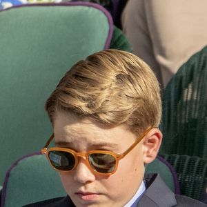 Le prince William, La princess Kate, le prince George et la princesse Charlotte assistent à finale homme du tournoi de tennis de Wimbledon le 13 juillet 2025. GOFF INF / BESTIMAGE