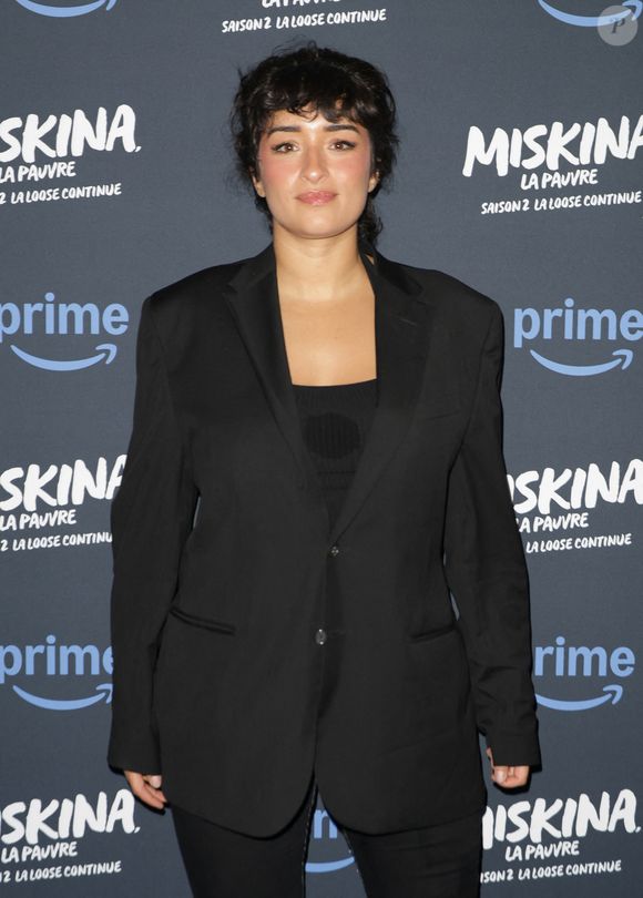 Shirine Boutella à l'avant-première de la série "Miskina la pauvre, saison 2" au cinéma Max Linder à Paris, le 24 septembre 2024. 

Photo : Coadic Guirec / Bestimage