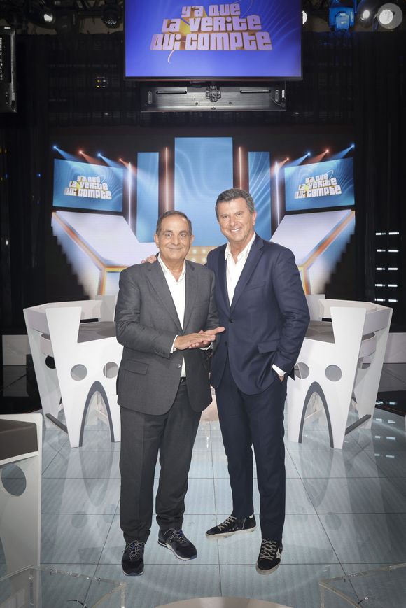 Exclusif - Laurent Fontaine, Pascal Bataille - Enregistrement de l'émission "Y'a que la vérité qui compte", présentée par L.Fontaine et P.Bataille, et diffusée sur C8 à partir du 12 octobre
© Jack Tribeca / Bestimage