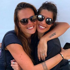 Laure Manaudou et Fanny Skalli, le 21 avril 2018.