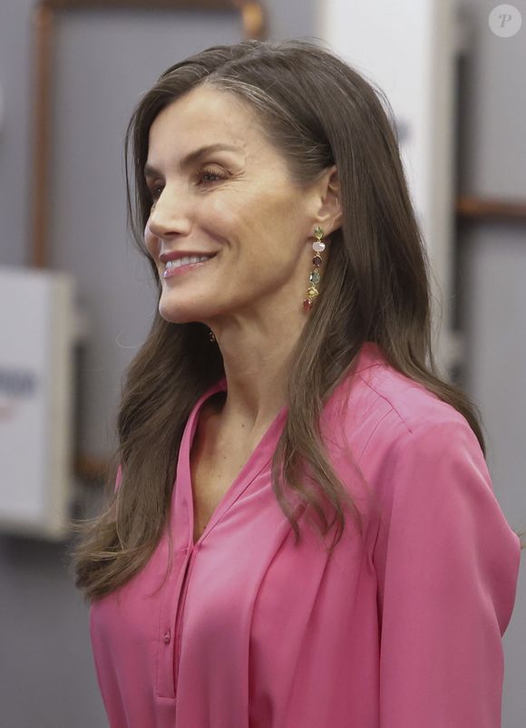 La reine Letizia d’Espagne assiste à la réunion du conseil d'administration de la Fondation FAD Jeunesse à Madrid, le 3 juillet 2025. 
© Lalo Yasky / Bestimage