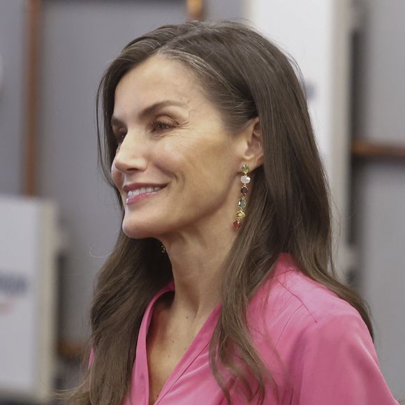La reine Letizia d’Espagne assiste à la réunion du conseil d'administration de la Fondation FAD Jeunesse à Madrid, le 3 juillet 2025. 
© Lalo Yasky / Bestimage