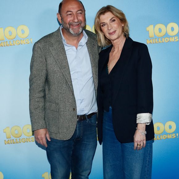 Kad Merad, Michèle Laroque - Avant-première du film "100 millions" au  Pathé Wepler à Paris, France, le 17 mars 2025. © Christophe Clovis / Bestimage