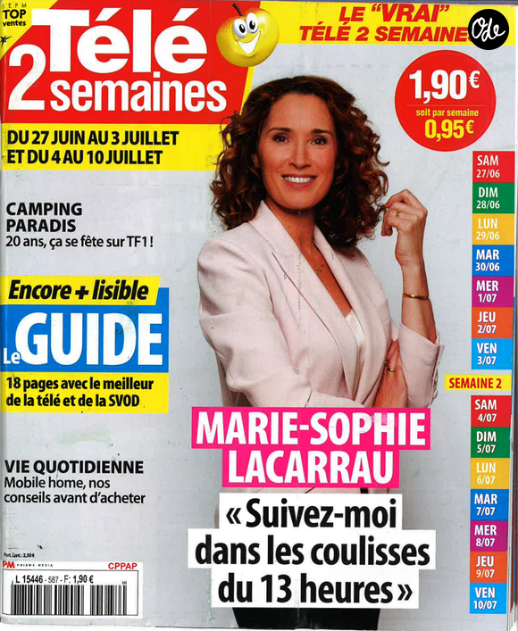 Marie-Sophie Lacarrau fait la Une du "Télé 2 Semaines"