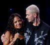 M. Pokora et sa femme Christina Milian lors de l'enregistrement de l'émission "La boîte à secrets N°17", présentée par F.Bollaert et diffusée le 19 janvier 2024 sur France 3
© Christophe Clovis / Bestimage