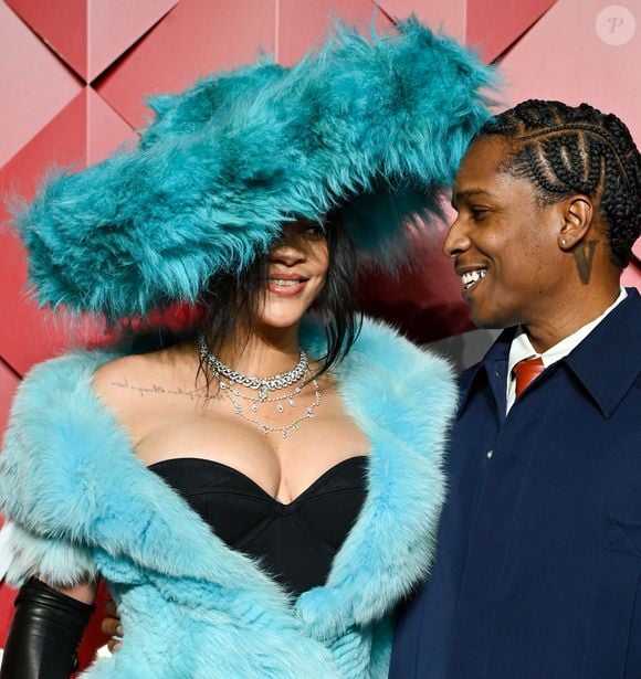 Rihanna, ASAP Rocky aux British Fashion Awards 2024 au Royal Albert Hall, à Londres, le 2 décembre 2024.