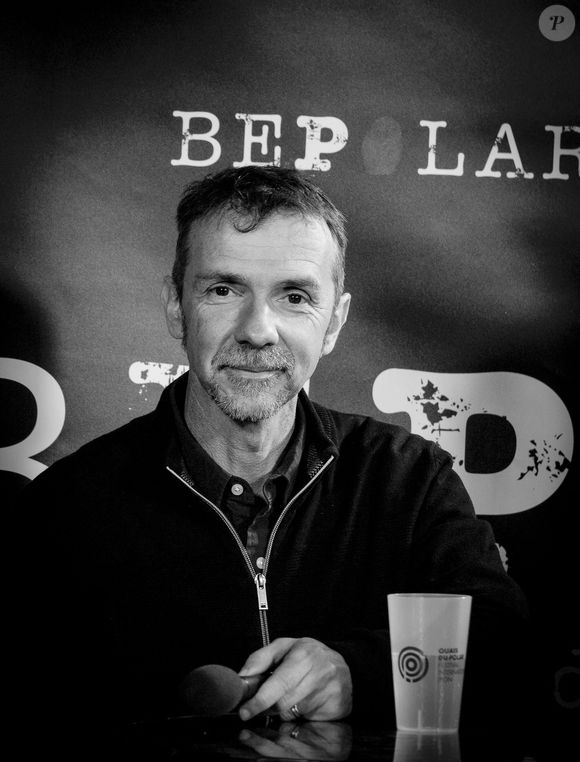 Franck Thilliez en interview à Bepolar lors du festival Quais du Polar à Lyon. Le 2 avril 2022. © Sandrine THESILLAT / Panoramic / Bestimage